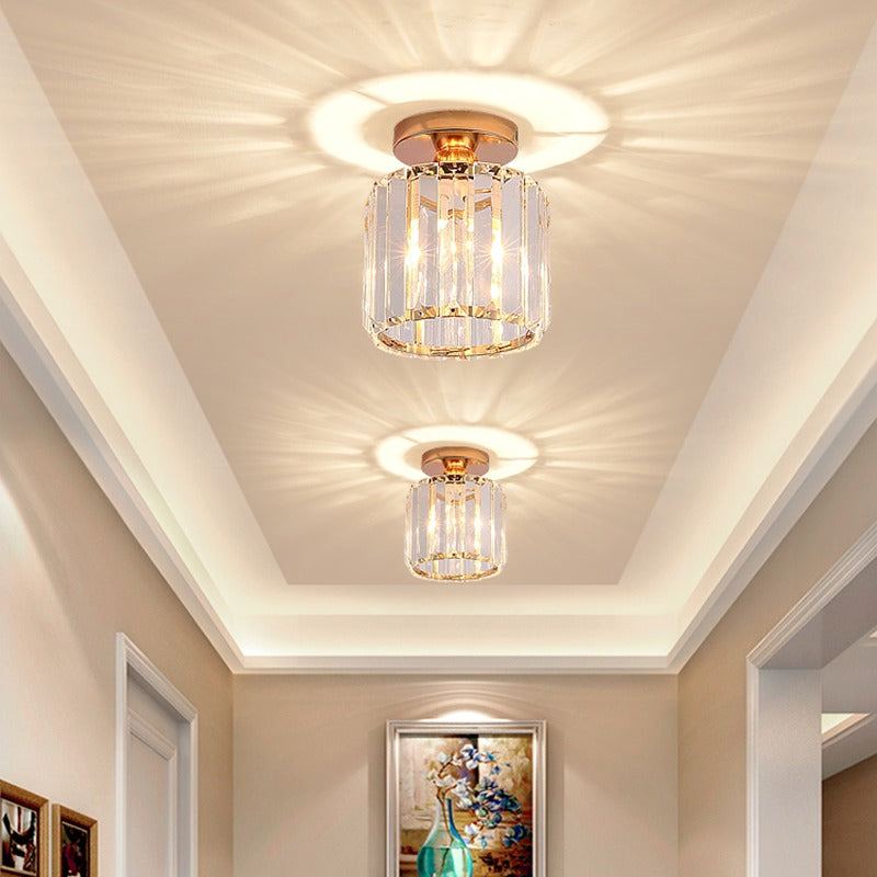 Arisha Modern /Crystal Flush Mount Ceiling Light, 3 Colors