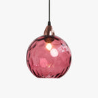 Valentina Colorful Glass Ball Pendant Light Water Ripple Living Room - image 18
