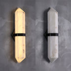 Lustra Wall Light Alabaster Brass for Bedroom