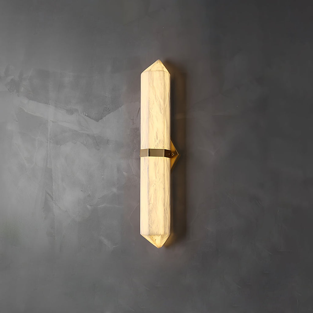 Lustra Wall Light Alabaster Brass for Bedroom