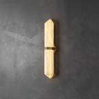 Lustra Wall Light Alabaster Brass for Bedroom