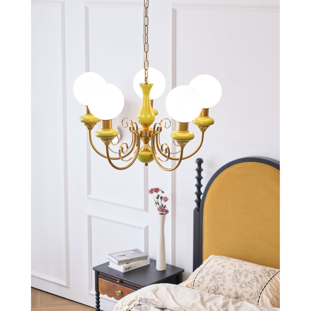 Evsolia Premium Nordic Art Onyx Glass Chandelier