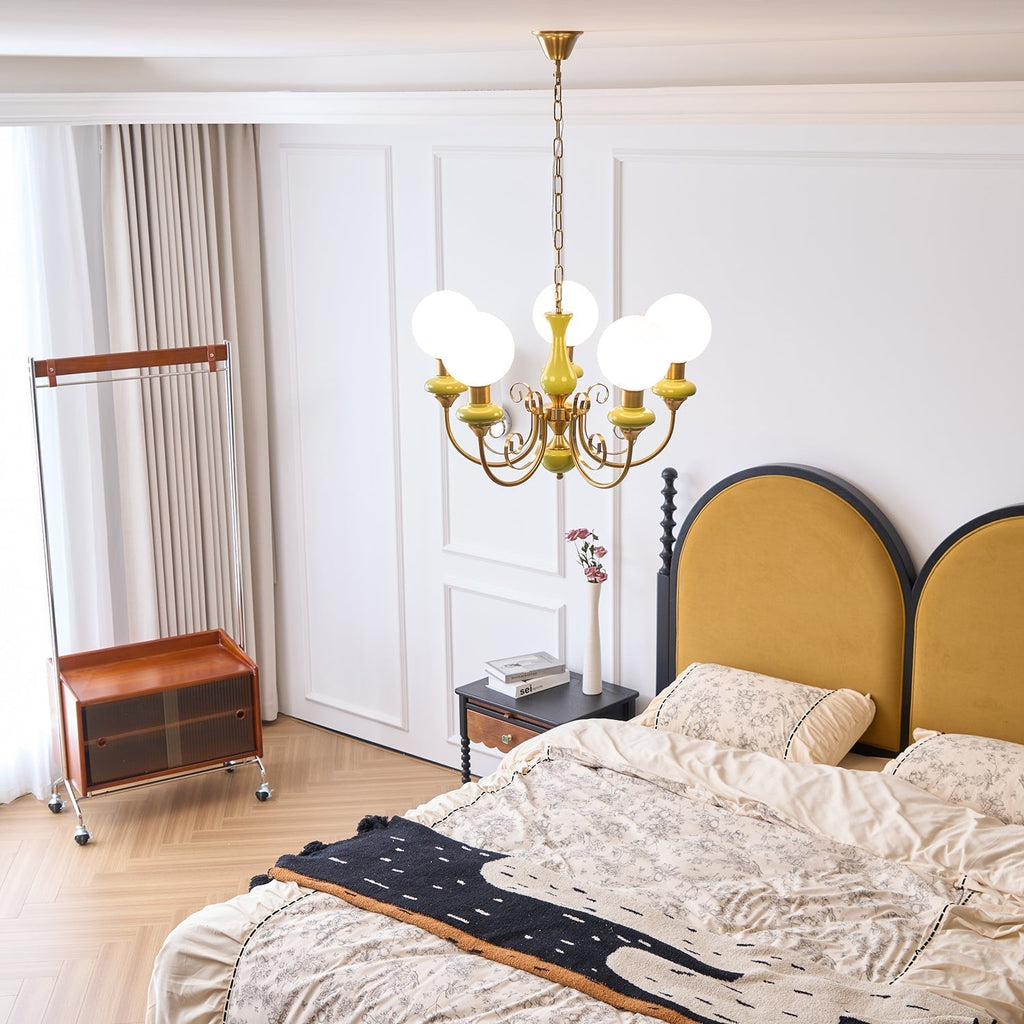 Evsolia Premium Nordic Art Onyx Glass Chandelier