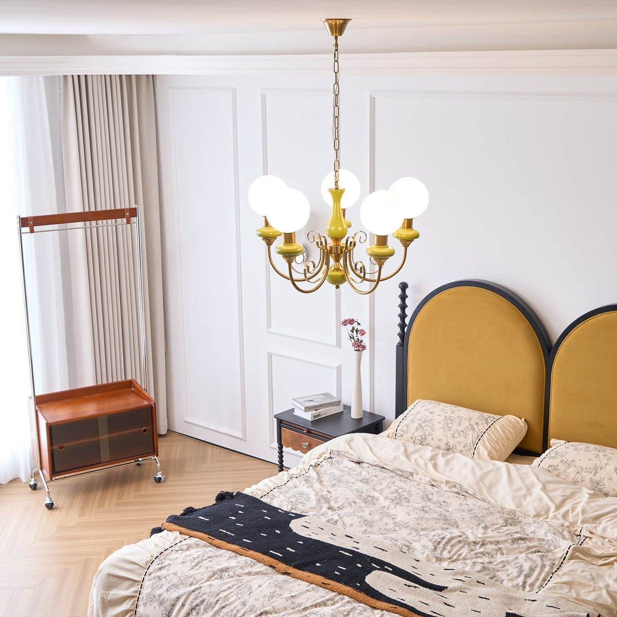 Evsolia Premium Nordic Art Onyx Glass Chandelier