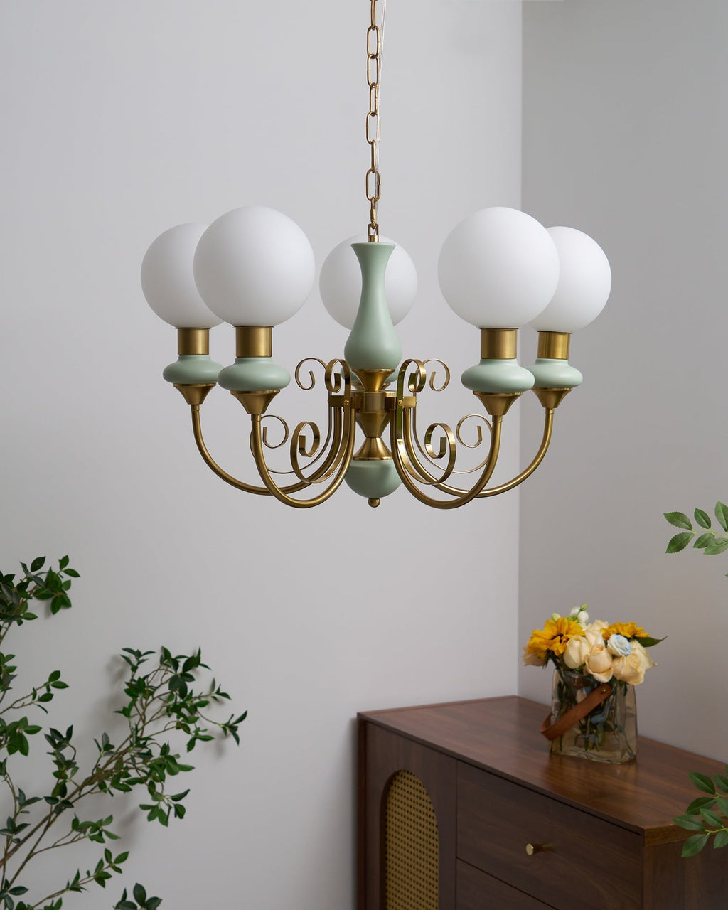Evsolia Premium Nordic Art Onyx Glass Chandelier