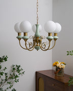 Evsolia Premium Nordic Art Onyx Glass Chandelier
