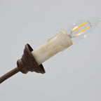 Emirel Vintage 8-Light Candle Wooden Chandelier