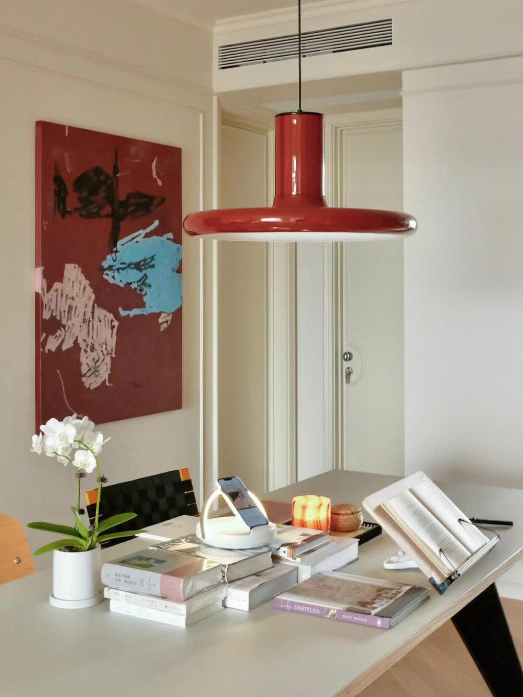Solara Pendant Lamp Aluminum Cylinder Disc Industrial
