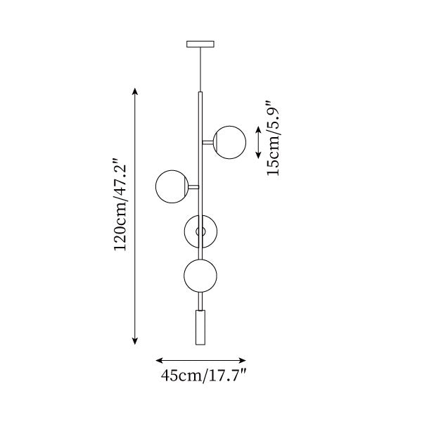 Orion Chandelier  Minimalist