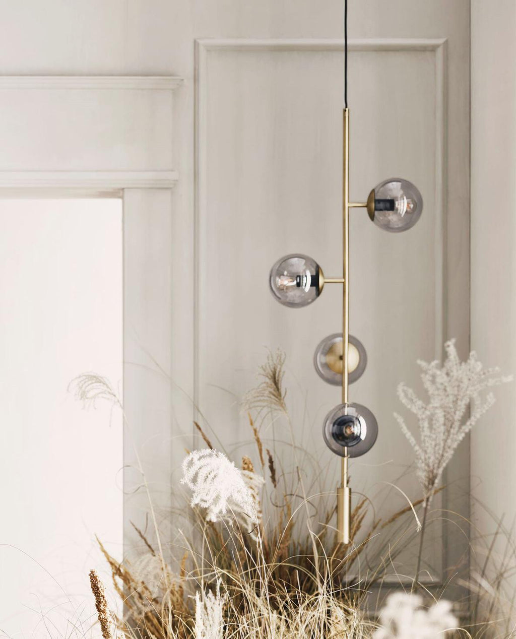 Erevia Brass & Glass Pendant Light