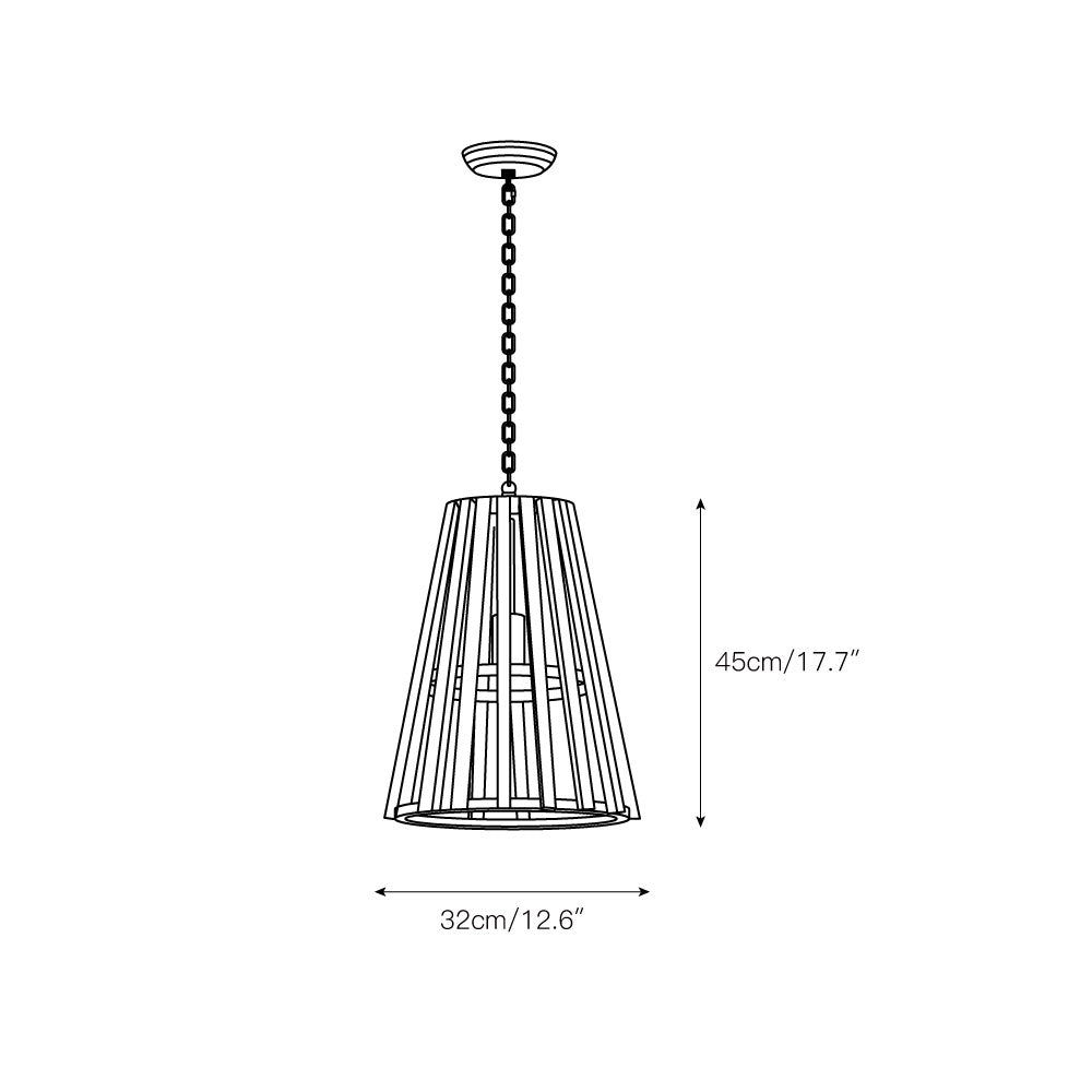 Avsolel Modern Minimalist Wooden Pendant Lamp
