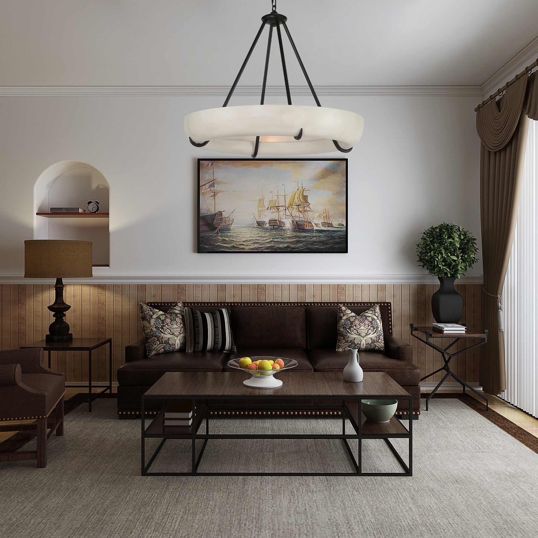 Daria Modern Alabaster Pendant Light