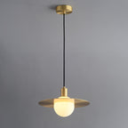 Orionis Premium Nordic Art Brass Glass Pendant Lamp