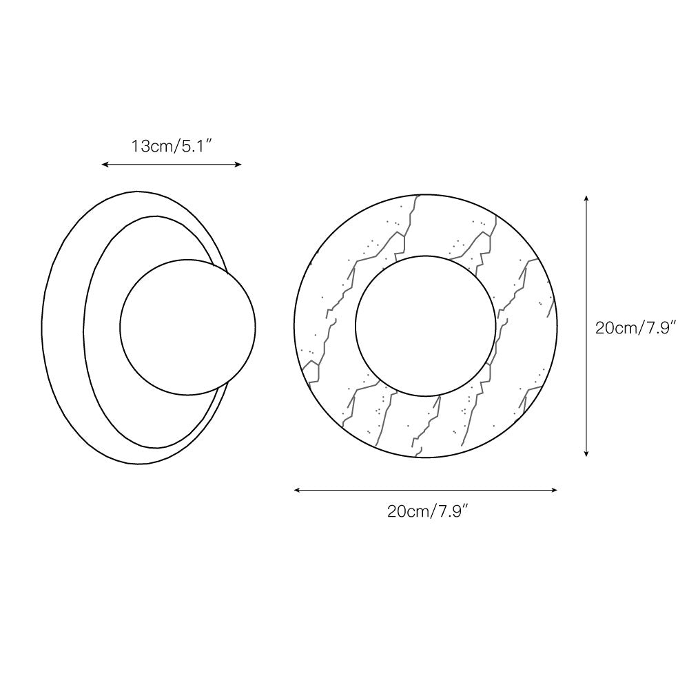 Avi Marble Indoor Wall  Sconce - image 3