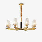 Astra Luxury Hexa Brass Chandelier