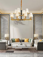 Astra Luxury Hexa Brass Chandelier