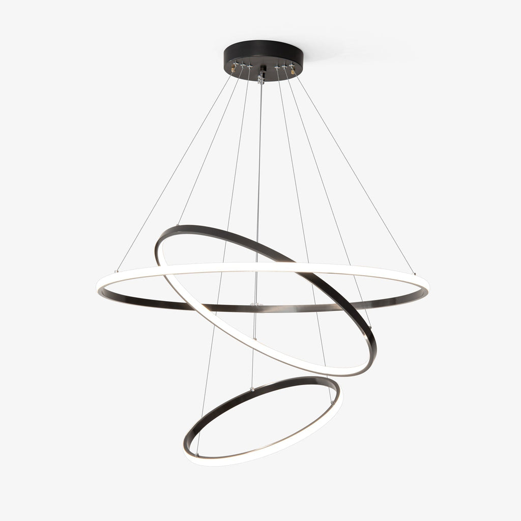 Arthaila Modern Minimalist Rings Brass Plastic Chandelier
