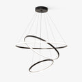 Arthaila Modern Minimalist Rings Brass Plastic Chandelier