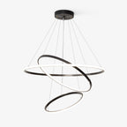 Arthaila Modern Minimalist Rings Brass Plastic Chandelier
