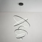 Arthaila Modern Minimalist Rings Brass Plastic Chandelier
