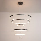 Arthaila Modern Minimalist Rings Brass Plastic Chandelier