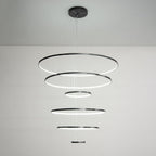 Arthaila Modern Minimalist Rings Brass Plastic Chandelier