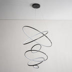 Arthaila Modern Minimalist Rings Brass Plastic Chandelier