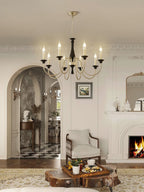 Orvella Classic Metal&Wood Chandelier