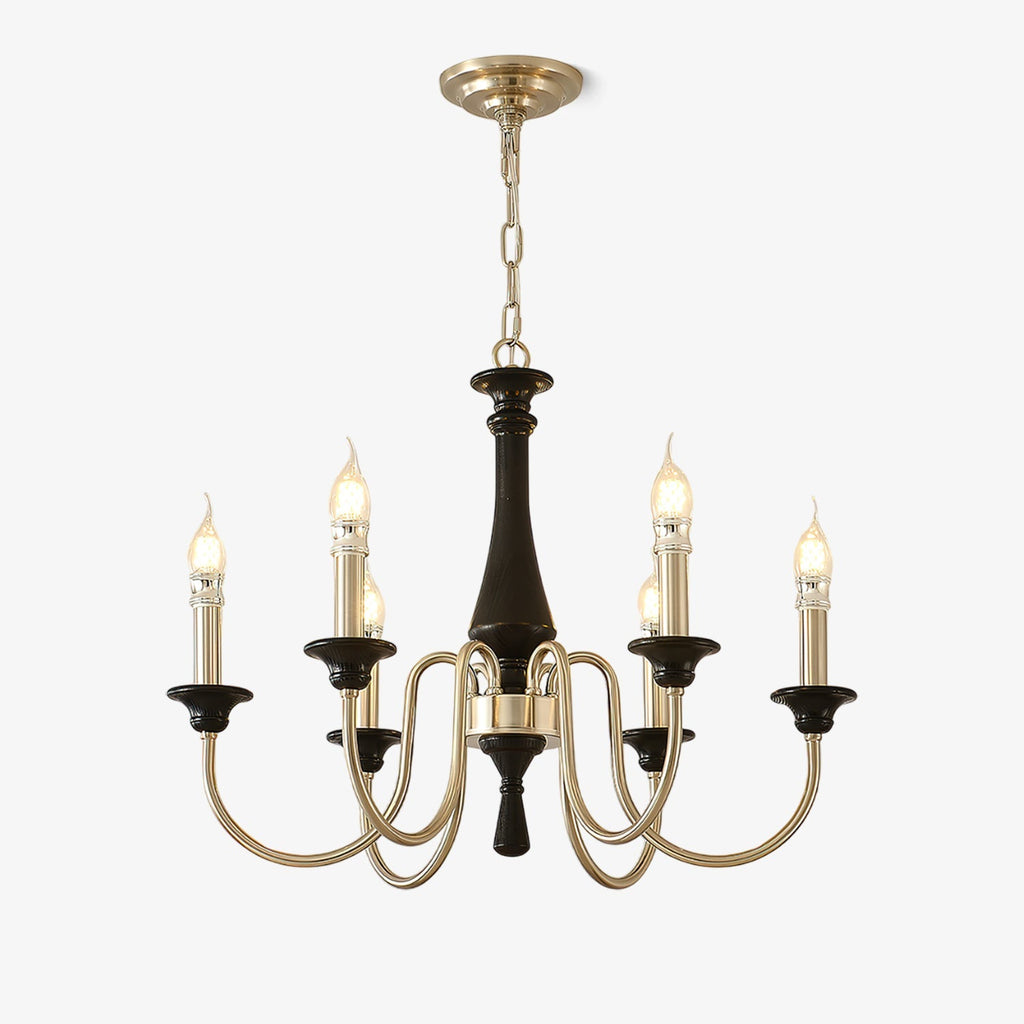 Orvella Classic Metal&Wood Chandelier
