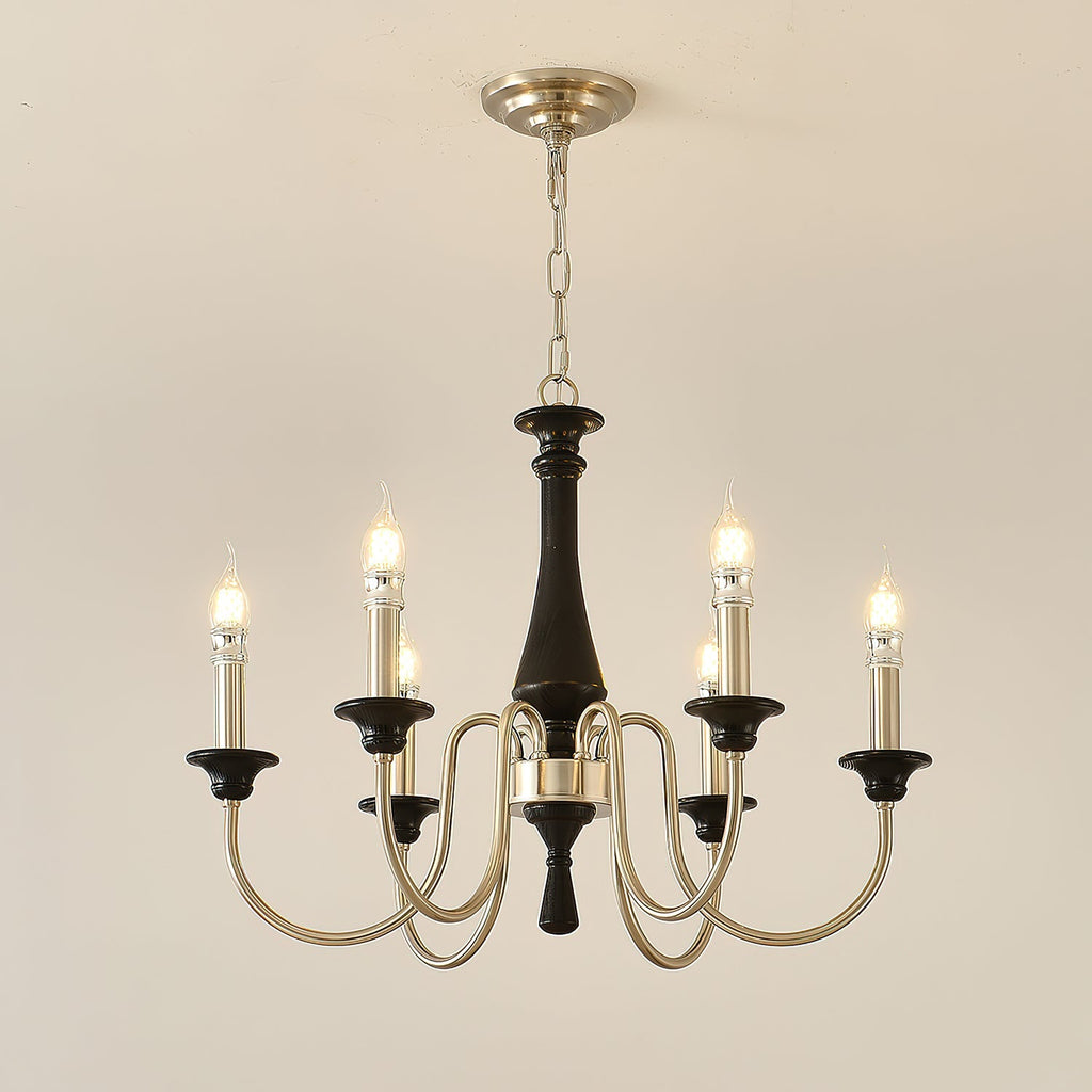 Orvella Classic Metal&Wood Chandelier
