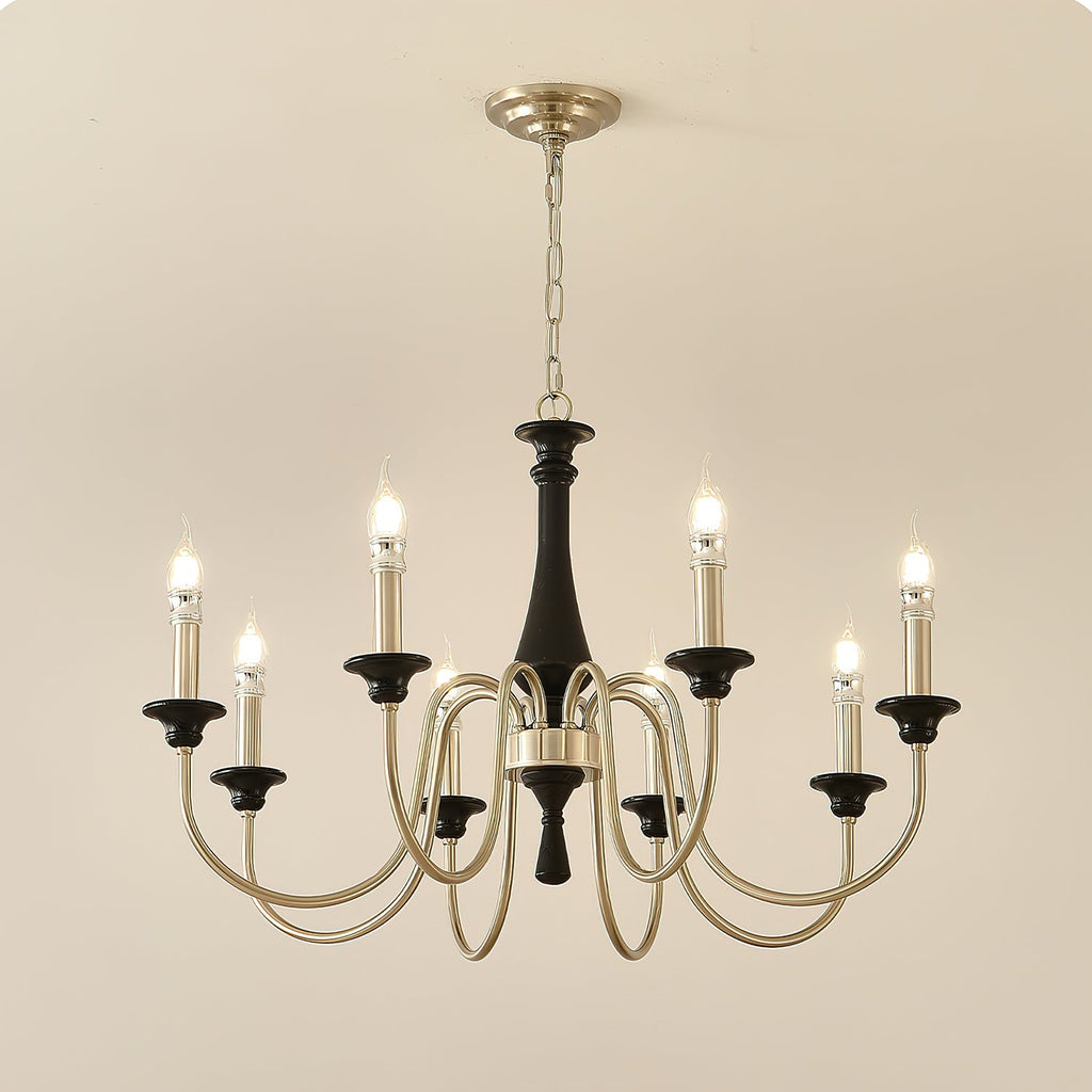 Orvella Classic Metal&Wood Chandelier
