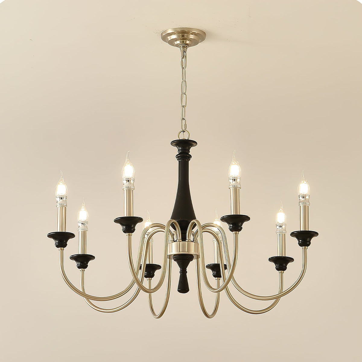 Orvella Classic Metal&Wood Chandelier