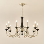 Orvella Classic Metal&Wood Chandelier
