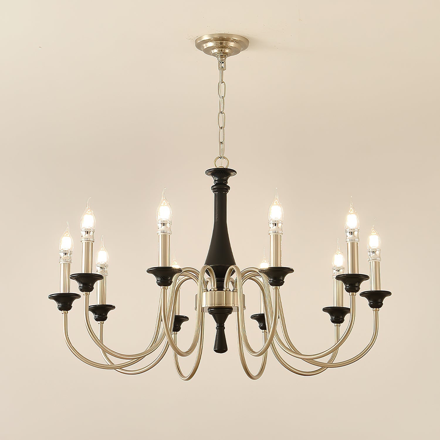 Orvella Classic Metal&Wood Chandelier