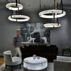 Culiris Modern Minimalist Brown Alabaster Chandelier
