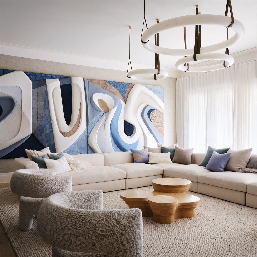 Culiris Modern Minimalist Brown Alabaster Chandelier