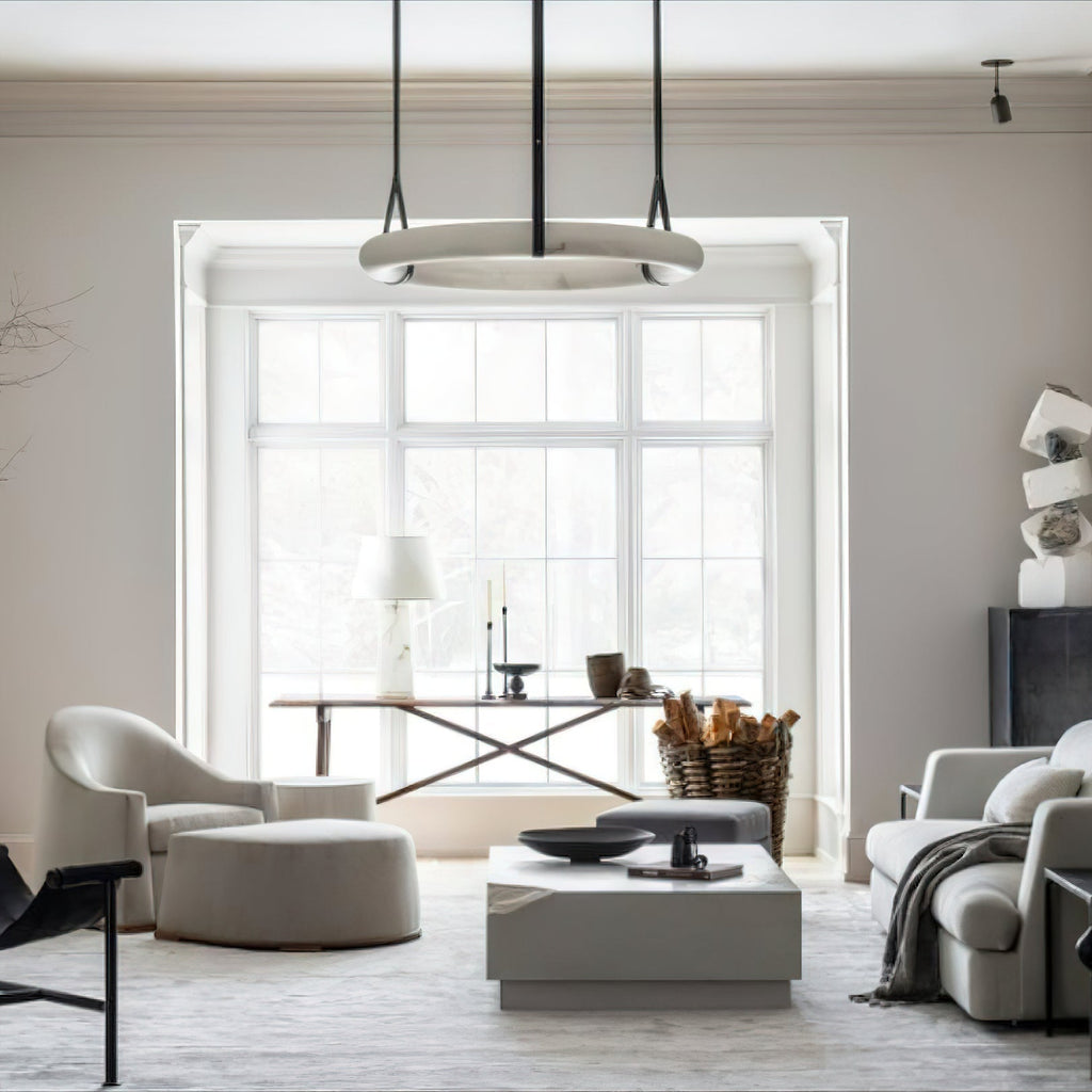 Culiris Modern Minimalist Brown Alabaster Chandelier