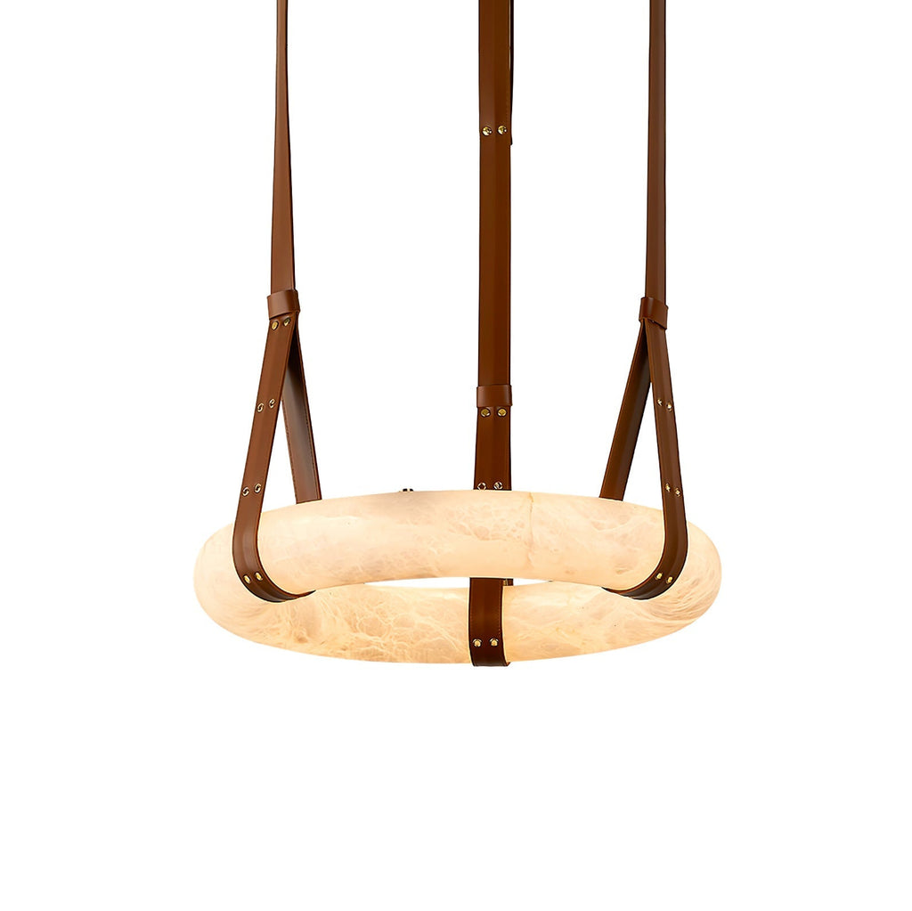Culiris Modern Minimalist Brown Alabaster Chandelier