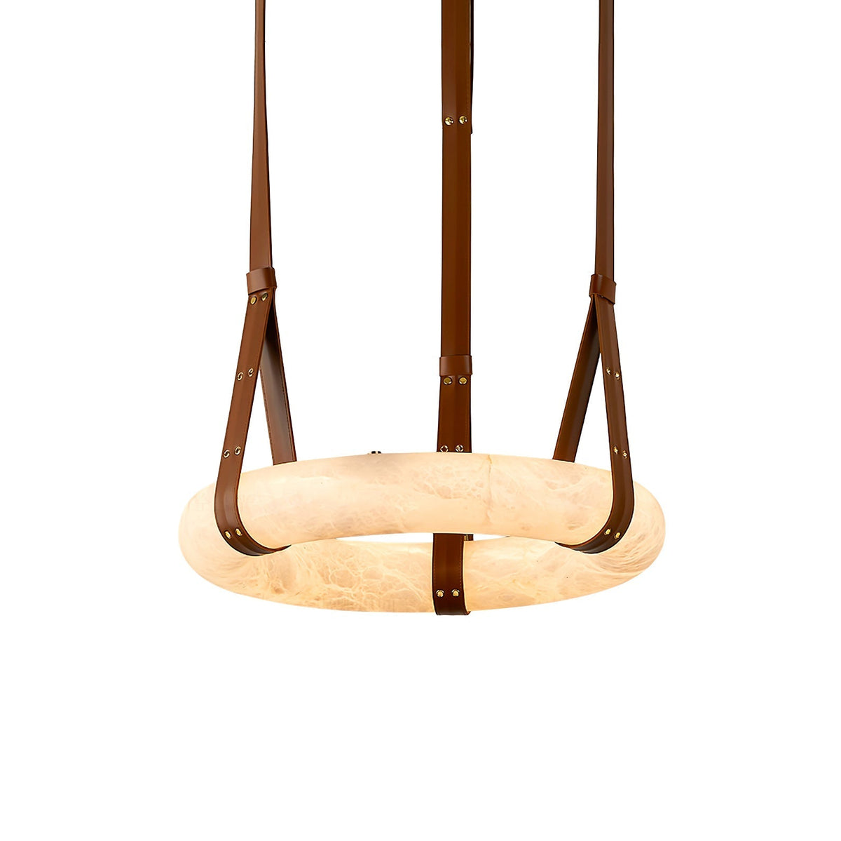 Culiris Modern Minimalist Brown Alabaster Chandelier