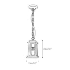 Erphaa Traditional Vintage Outdoor Lantern Pendant Lamp