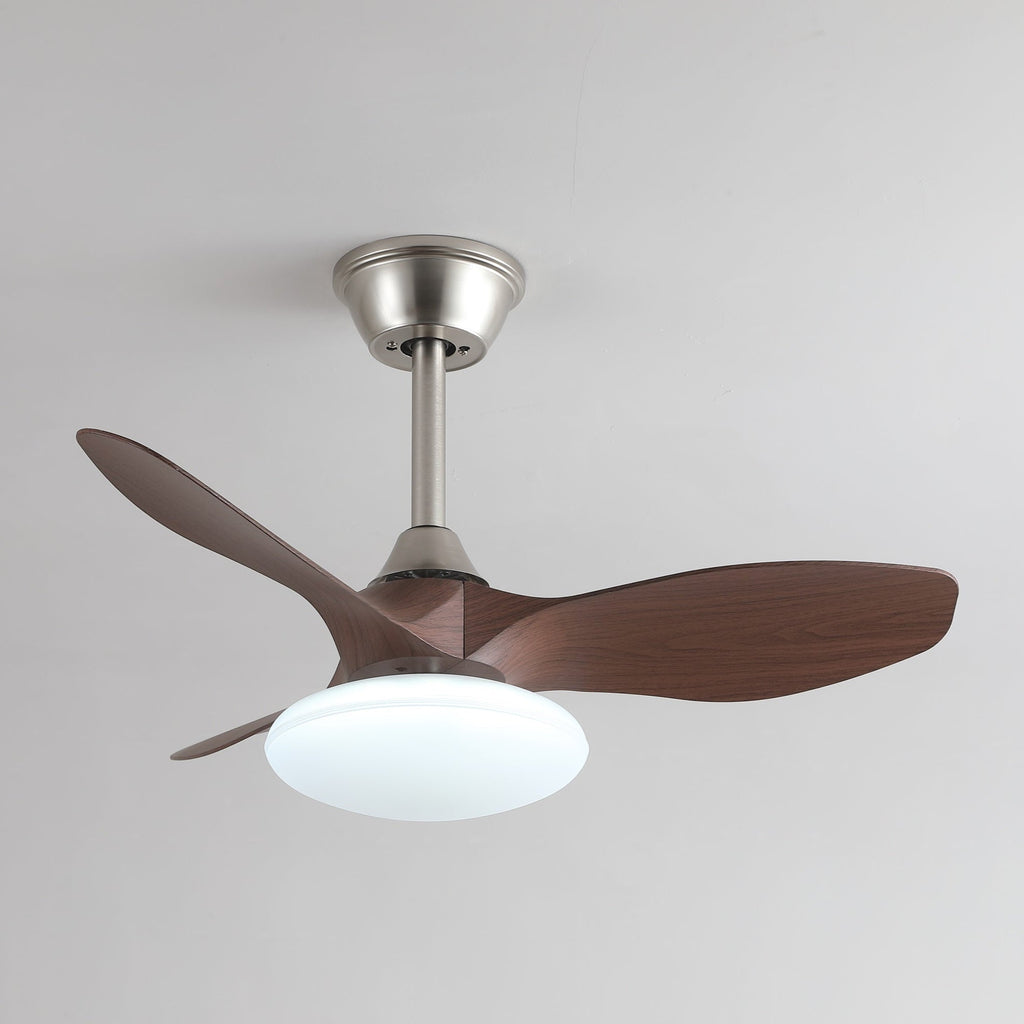 Zephira Minimalist Metal Ceiling Fan Light