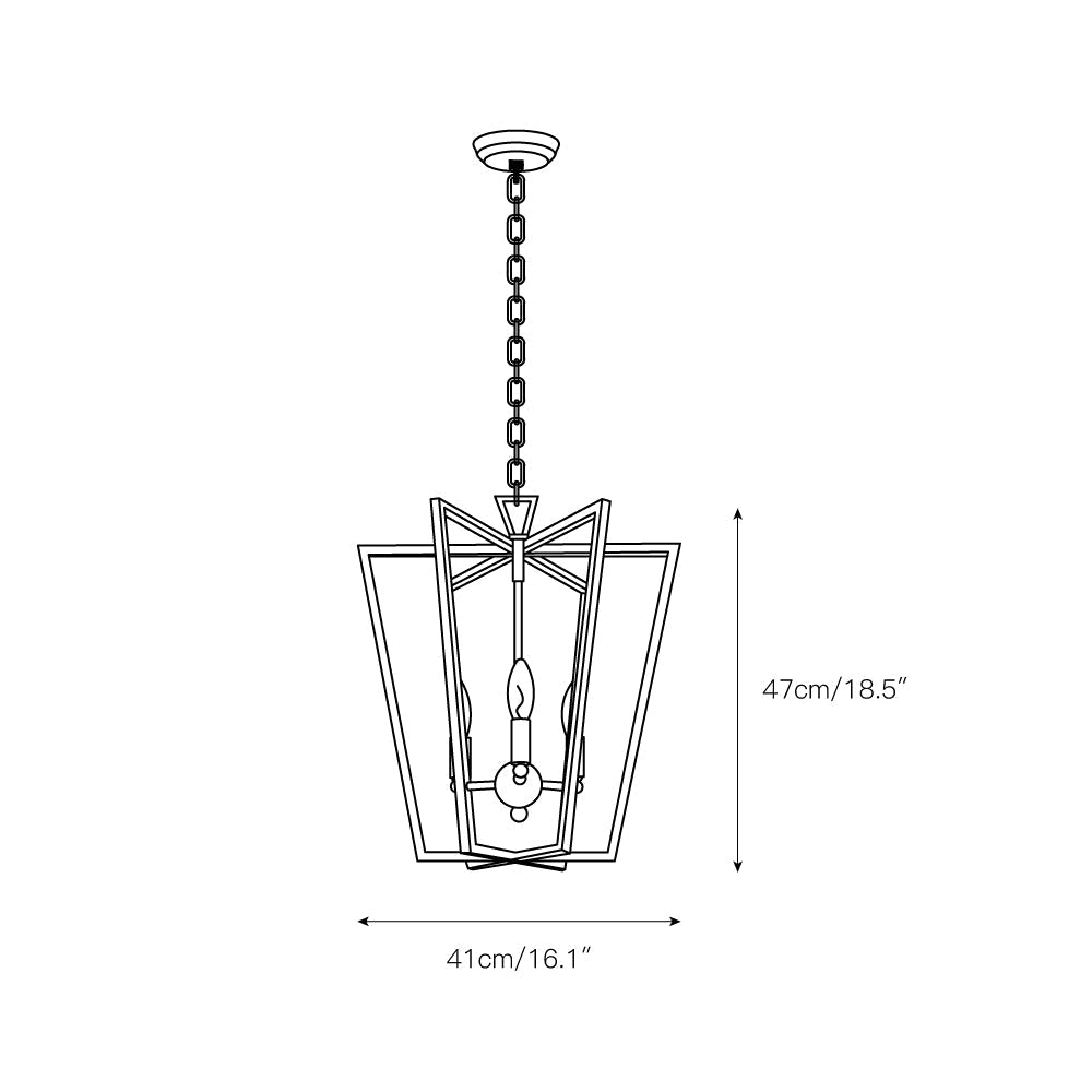 Elthaaris Vintage Industrial Lantern Pendant Light
