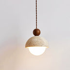 Aria Pendant Light Travertine Dome Glass - image 5