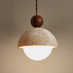 Aria Pendant Light Travertine Dome Glass - image 10