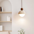 Aria Pendant Light Travertine Dome Glass - image 6