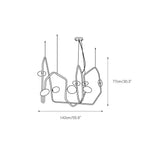 Aurvaryra Modern Minimalist Brass Glass Chandelier
