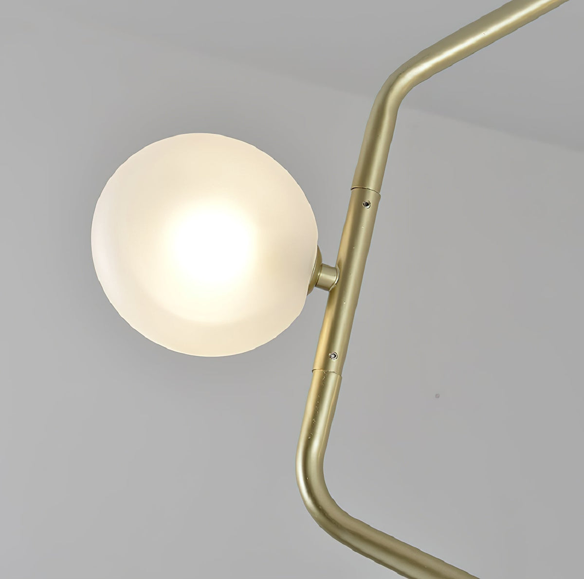Aurvaryra Modern Minimalist Brass Glass Chandelier