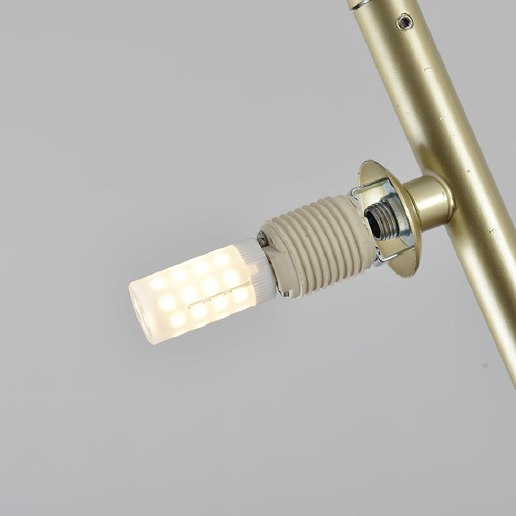 Aurvaryra Modern Minimalist Brass Glass Chandelier