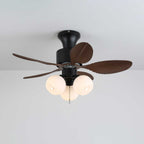 Althea Vintage Wood Ceiling Fan Light