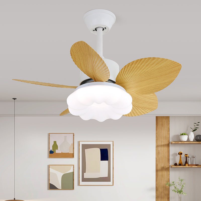 Liora Tropical Wood Ceiling Fan Light